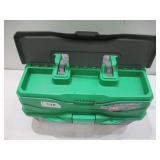 NEW Flambeau Outdoors 6383FTK Adventurer 3-Tray Tackle Box Kit, Complete Starter Fishing Tackle Kit with Hooks, Bobbers, Stringer, and More, Green