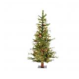 Vickerman A807541 4-ft Pre-lit Artificial Christmas Tree with Incandescent Lights