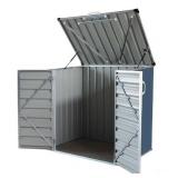 NEW Build-Well BW0503HSH-GY 5 ft. x 3 ft. Metal Horizontal Modern Storage Shed without Floor Kit - 1 Shed
