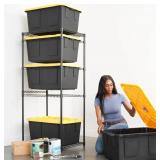 SafeRacks Storage Bin Rack, 5 Tote Capacity, NSF Certified