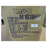 2 Pack of Vickerman 41" Purple Shiny Finial Large Ornament