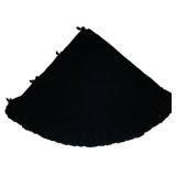 Vickerman QTX17792 72" Plush Black Velvet Christmas Tree Skirt