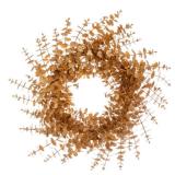 Vickerman 24" Gold Artificial Eucalyptus Glitter Wreath