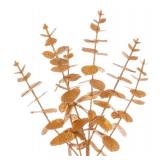 Vickerman 24" Gold Artificial Eucalyptus Glitter Wreath