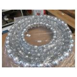Vickerman 36 Inch Shiny and Matte Ball Wreath - Silver