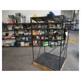 Welded Black Metal Frame Built to Fit Onto Pallets with Angled Roof - Perfect for Projects