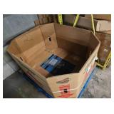 Pallet of Around 40 Heavy Duty Used Cardboard Gaylord Boxes in Excellent Condition.