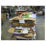 Pallet of Around 40 Heavy Duty Used Cardboard Gaylord Boxes in Excellent Condition.
