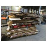 Pallet of Around 40 Heavy Duty Used Cardboard Gaylord Boxes in Excellent Condition.