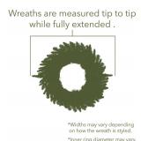 Vickerman A808772 72" Douglas Fir Artificial Christmas Wreath, Unlit