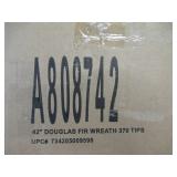 Vickerman A808742 42" Unlit Douglas Fir Artificial Christmas Wreath with PVC Tips