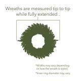 Vickerman A801042 42" Cheyenne Pine Wreath 360T 20 Cones