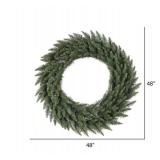 Vickerman A861048 48" Camdon Fir Artificial Christmas Wreath, Unlit