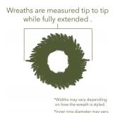 Vickerman A861048 48" Camdon Fir Artificial Christmas Wreath, Unlit