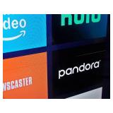 80" Sharp LC-80LE661U Full HD Commercial Smart LED TV with line through the display