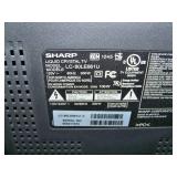 80" Sharp LC-80LE661U Full HD Commercial Smart LED TV with line through the display