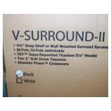 (2) Phase Technologies V-Surround-II 2-Way Switchable Bipole/Dipole Surround Speakers - Black - NEW IN BOX