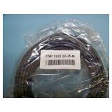 (143) CSP3222-22-25-M Cables, 3.5MM Stereo, M/M, Plenum, 25ft - NEW IN PACKAGING