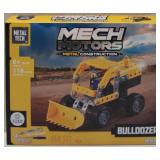 Metal Tech Mech Motors - Metal Construction - Bulldozer - STEM Engineering (Tools Included) / (View Photos for More Details)