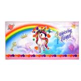 (2) Unicorn Kids Bath & Beach Towel - Premium Microfiber