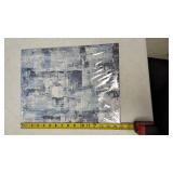 Blue Abstract Wall Art / 3 - Piece