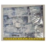Blue Abstract Wall Art / 3 - Piece