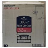 Win Cup | Foam Car Cups - 32 oz - 300 ct - Uses Lid: L32S (Cups Only )