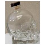 (1) Crystal Head Vodka Bottle (Empty) In original box  (1) Skull Shot Glass