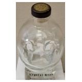 (1) Crystal Head Vodka Bottle (Empty) In original box  (1) Skull Shot Glass