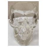 (1) Crystal Head Vodka Bottle (Empty) In original box  (1) Skull Shot Glass
