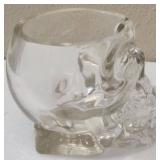 (1) Crystal Head Vodka Bottle (Empty) In original box  (1) Skull Shot Glass