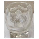 (1) Crystal Head Vodka Bottle (Empty) In original box  (1) Skull Shot Glass