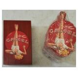 (1) Cao Gold Cigar Box Converted to a Coaster Holder & Camel Ginger XOXO Coasters 2004 - Wrapped in Plastic (View Photos)