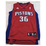 Detroit Pistons NBA Jersey by Adidas Size S (Might be Children