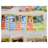 Lot of Pokemon Trading Cards with Empty Tin and Binder