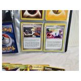Lot of Pokemon Trading Cards with Empty Tin and Binder