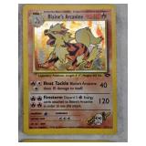 Lot of Four Vintage Pokemon Trading Cards Blaine