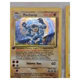 Lot of Pokemon Trading Cards Jolteon, Hitmonchan, Machamp, and Meganium