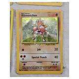 Lot of Pokemon Trading Cards Jolteon, Hitmonchan, Machamp, and Meganium