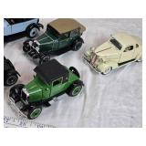 History of Chevrolet Diecast Model Cars including 1925 Chevy Series K Superior Roadster, 1931 Chevrolet Sports Cabriolet, and others