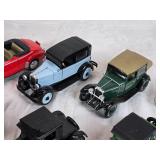 History of Chevrolet Diecast Model Cars including 1925 Chevy Series K Superior Roadster, 1931 Chevrolet Sports Cabriolet, and others