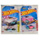 Hot Wheels Die-Cast Cars Collection including Cruise Bruiser, Donut Drifter, Piranha Terror, Loopster, Sweet Rides, and Birthday Burner