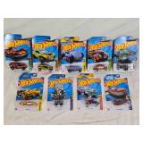 Hot Wheels Assorted Die-Cast Cars featuring different models and themes such as Netflix