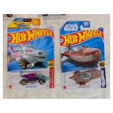 Hot Wheels Assorted Die-Cast Cars featuring different models and themes such as Netflix