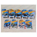 Hot Wheels Die-Cast Cars Lot including Futurismo, Group C Fantasy, and HW-4-Trac