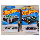 Hot Wheels Die-Cast Cars Lot including Futurismo, Group C Fantasy, and HW-4-Trac