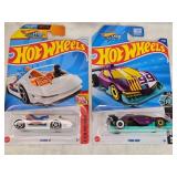 Hot Wheels Die-Cast Cars Lot including Futurismo, Group C Fantasy, and HW-4-Trac