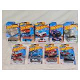 Hot Wheels Die-Cast Cars including Surfin