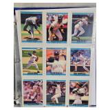 Binder of Sports Cards Featuring Basketball and Baseball Players Including Michael Jordan and Ken Griffey Jr. Various cards from different sets