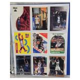 Binder of Sports Cards Featuring Basketball and Baseball Players Including Michael Jordan and Ken Griffey Jr. Various cards from different sets